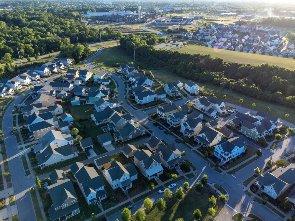 aerial view of properties in south carolina